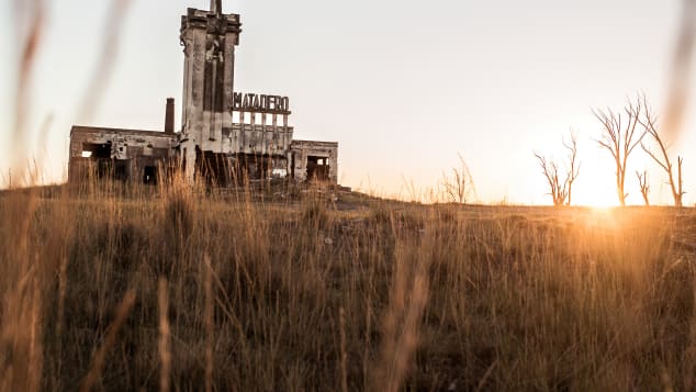 The ruins of Argentinian town Epecuen, which was flooded in 1985.