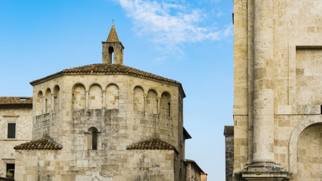 The sixth-century baptistery is one of Italy's greatest Romanesque buildings.