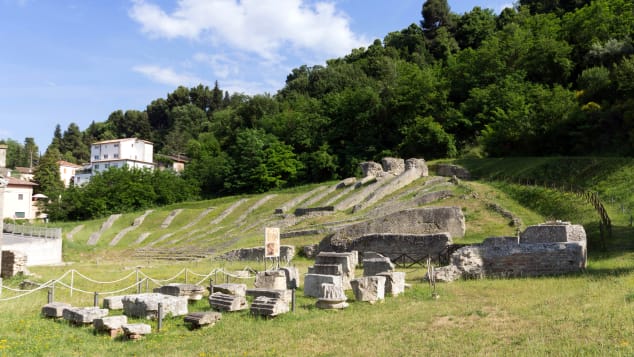 The Roman theater is one of the few ancient buildings that wasn't recycled.