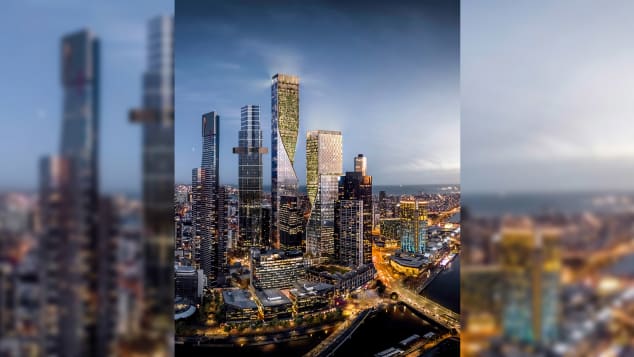 Four Seasons Melbourne mendatang akan memiliki 210 kamar dan berada di atas menara barat.