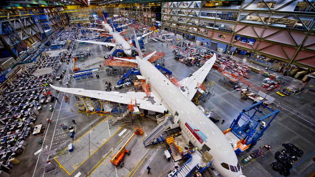 The latest Boeing aircraft have raked or backward-sweeping wingtops instead of winglets.