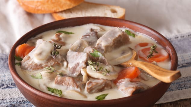 Blanquette de veau: Tender meat in a creamy, comforting sauce is a go-to dish for French home cooks.