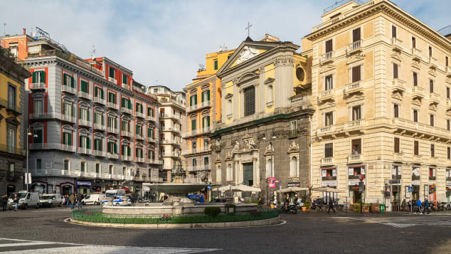 Piazza Trieste E Trento is one of the most visited areas of Naples.