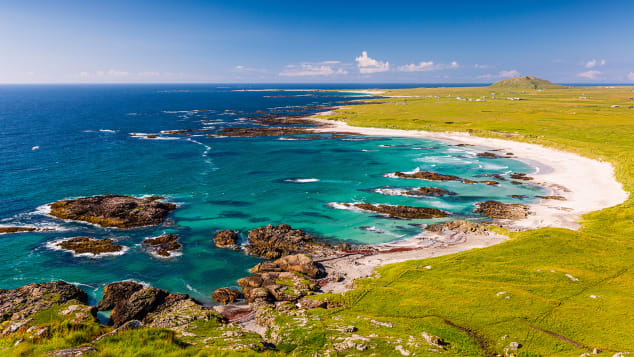 This turquoise paradise is off the western coast of Scotland.