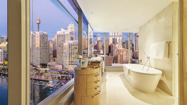 Best new hotels 2018 Sofitel Sydney Darling Harbour bathroom