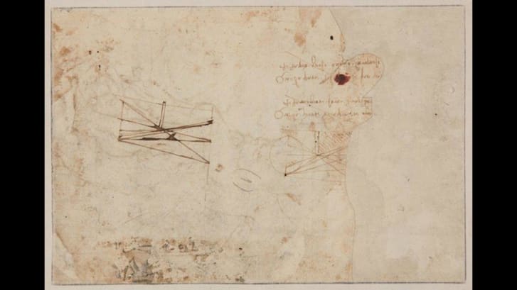 da vinci found drawing back