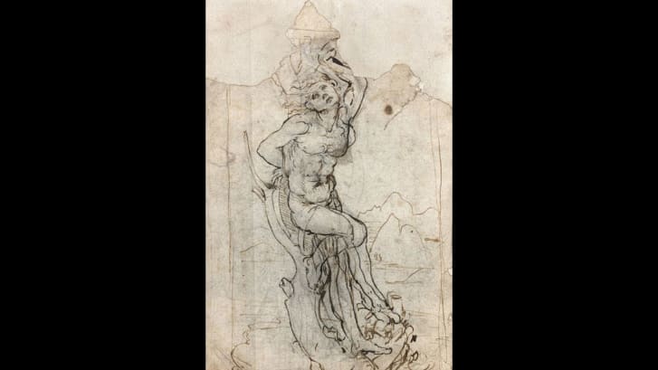 da vinci found drawing front