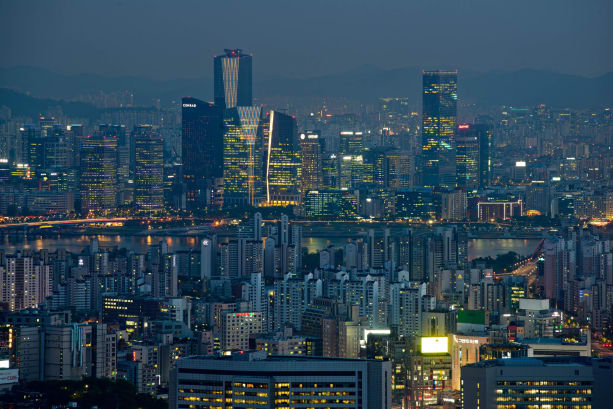 seoul night skyline