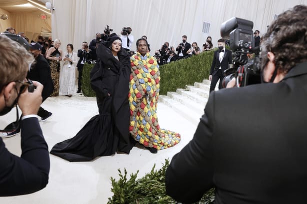 52 met gala red carpet 2021 rihanna asap rocky