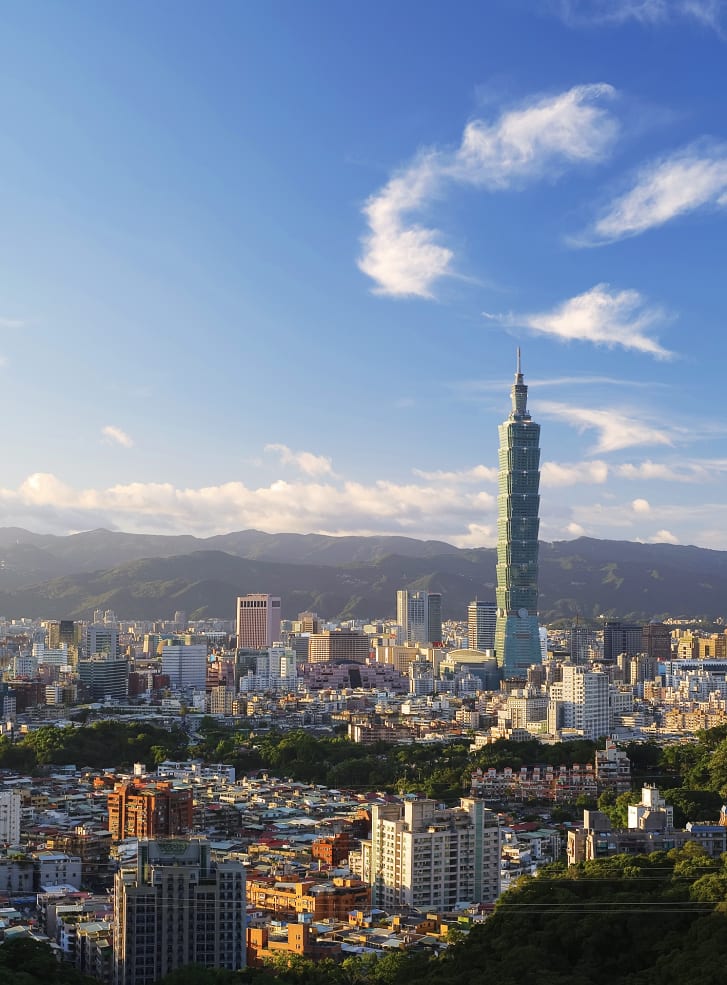 Towering over the capital city, Taipei 101 once held the title of world's tallest building.