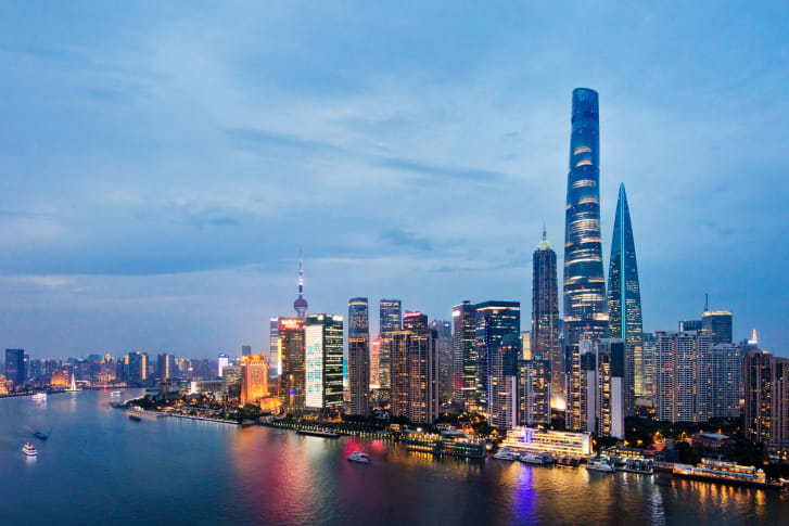 Shanghai Tower soars above an already impressive cityscape.