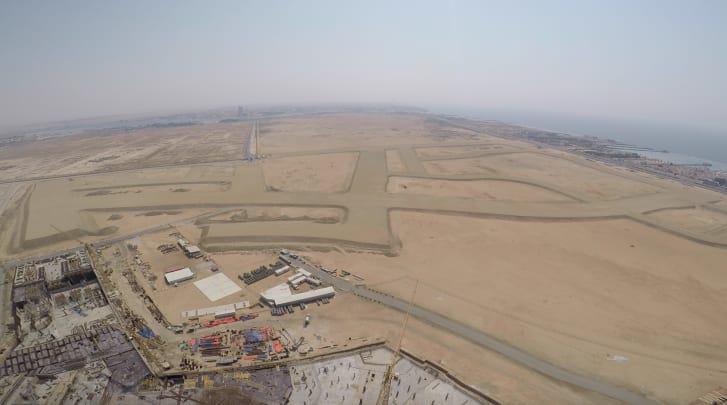 View from the tower, looking out to the surrounding desert.