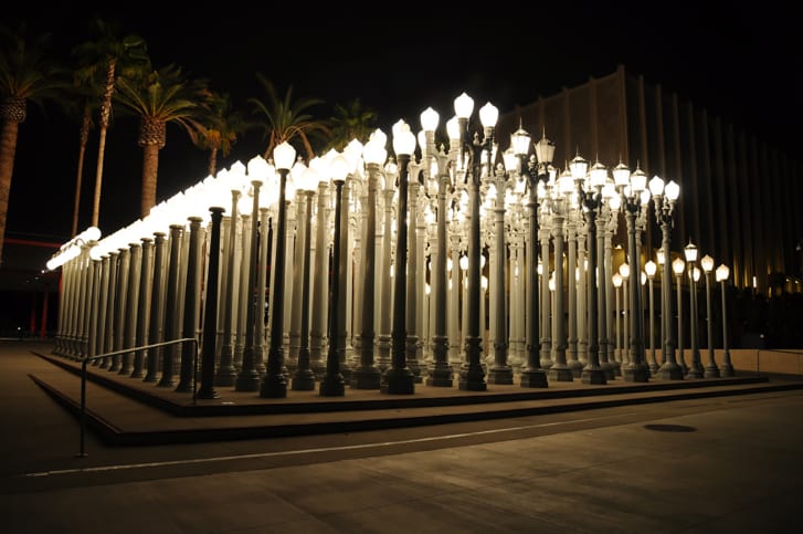 "Urban Light" (2008) by Chris Burden. 