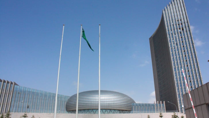 The Chinese-built African Union in Addis Ababa, Ethiopia, in August 2018.