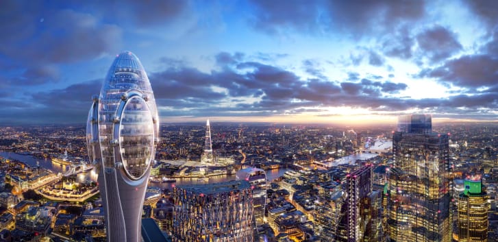 Visitors will be able to look down over London from around 300 meters up