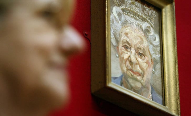 Lucien Freud's painting of the Queen seemed the antithesis of earlier, romanticized depictions of the Queen.