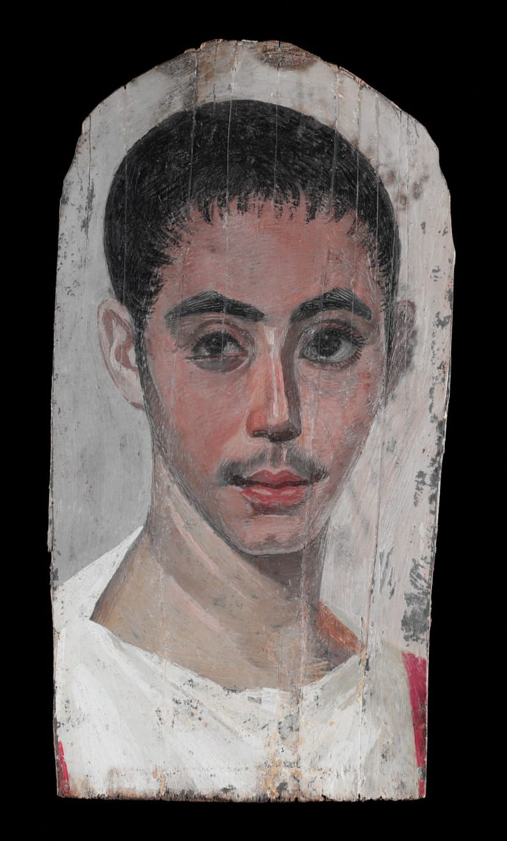 Portrait d'un jeune avec une coupure chirurgicale dans un œil, 190--210 CE