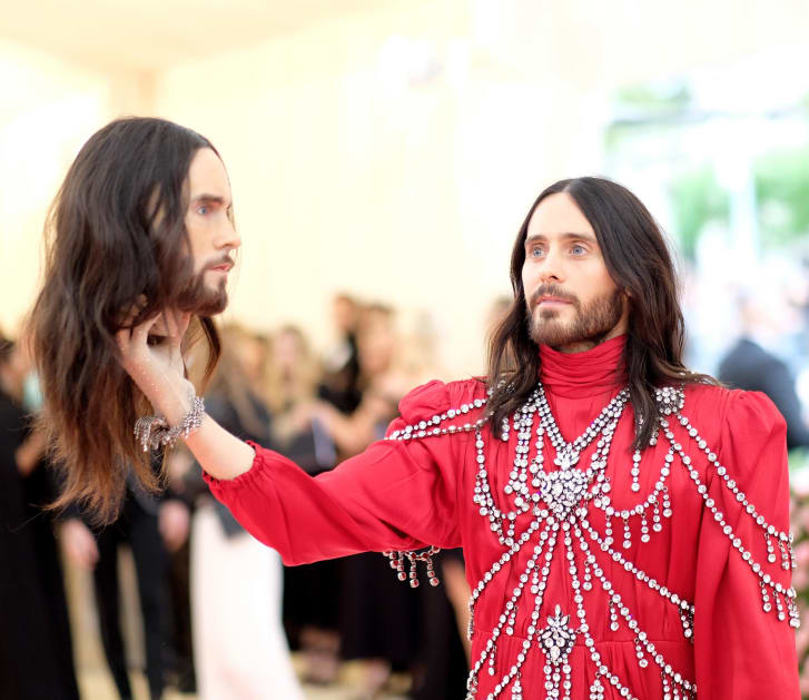 Jared Leto attends the Met Gala.