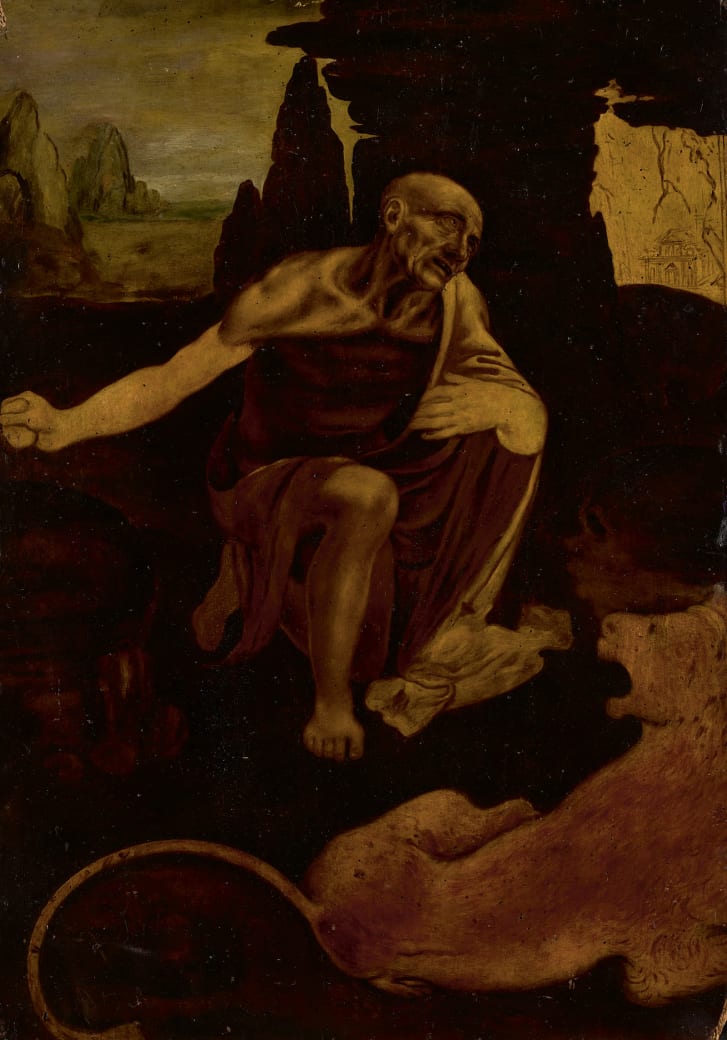 Sotheby's believes this to be the only known to-scale replica of Leonardo da Vinci's "Saint Jerome Praying in the Wilderness."