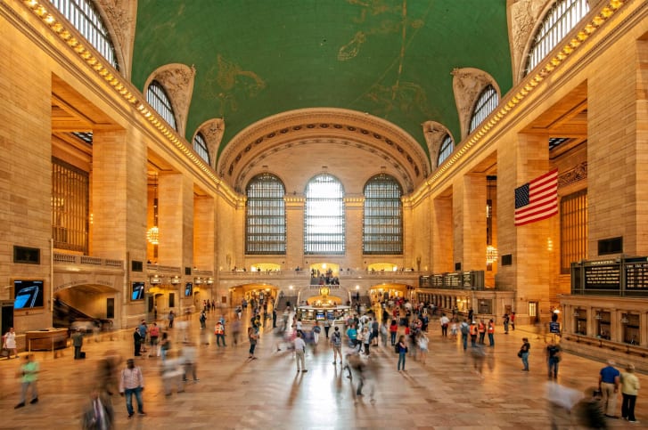 La sala principal de Grand Central Station es impresionante.