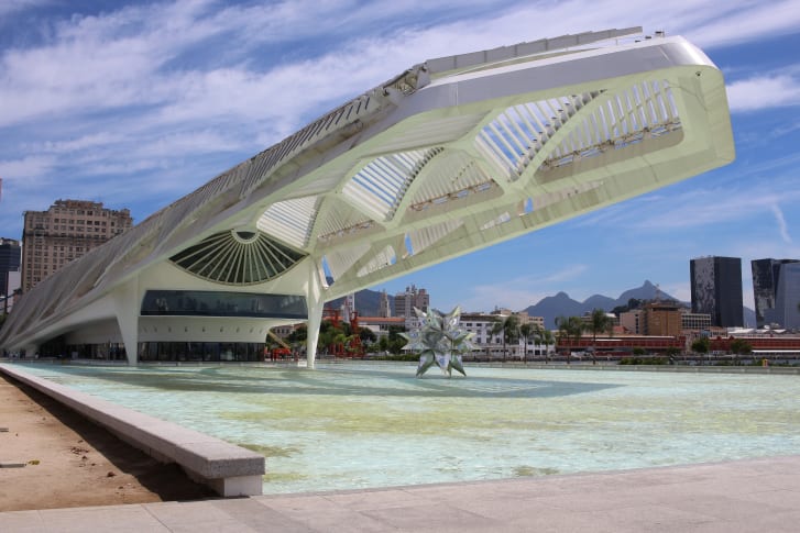 Le forme del Museo del domani sono state ispirate dalle bromeliacee del Giardino Botanico di Rio.