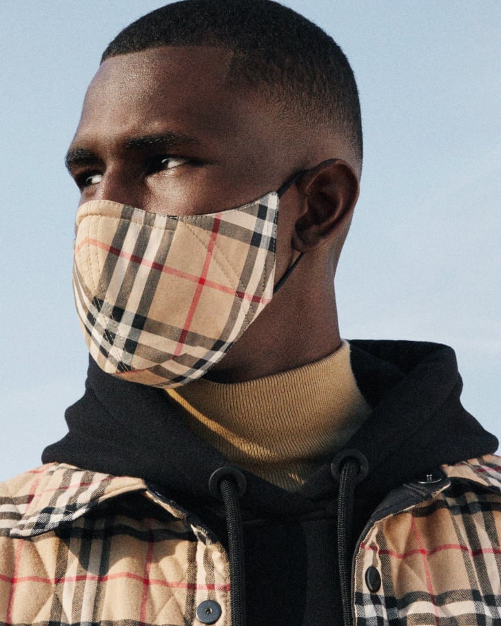 Burberry announced an upcoming line of antimicrobial masks in their signature check textile.