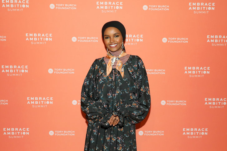 Halima Aden at the 2020 Embrace Ambition Summit in New York City in March.