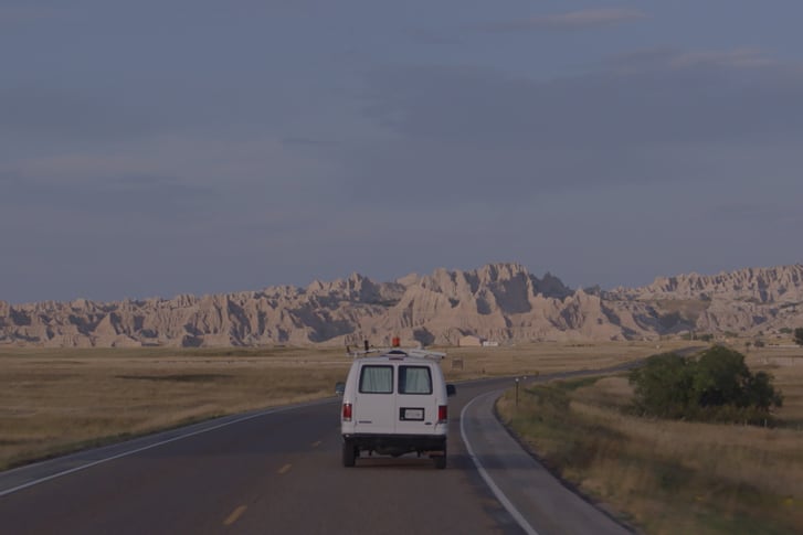 A still from "Nomadland." The shoot took the crew through five states in the American West.