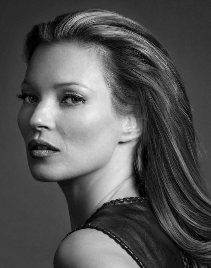 One of Gotts' portraits of supermodel Kate Moss.