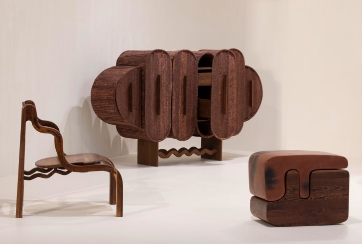 Mabeo's furniture collaboration with Fendi used centuries-old woodworking methods.