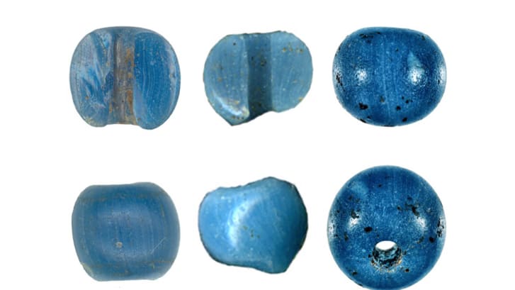 Some blueberry-sized Venetian beads were unearthed at Alaska's Punyik Point, a famous archaeological site that sits on an ancient trade route. 