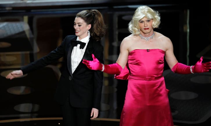 In 2011, Franco wore his own iteration while co-hosting the Oscars.
