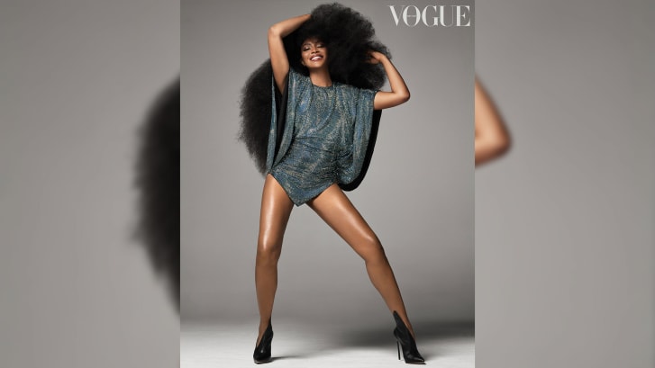 Naomi Campbell appears in British Vogue, for the March issue of the magazine. 