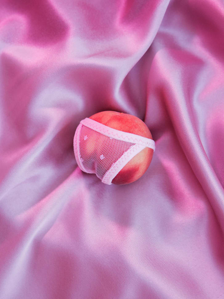 Peach wrapped in Lingerie by Arvida Bystrom