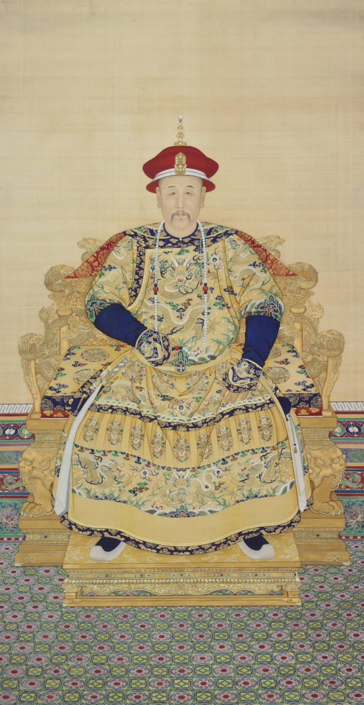 A portrait of the Yongzheng Emperor in court attire.