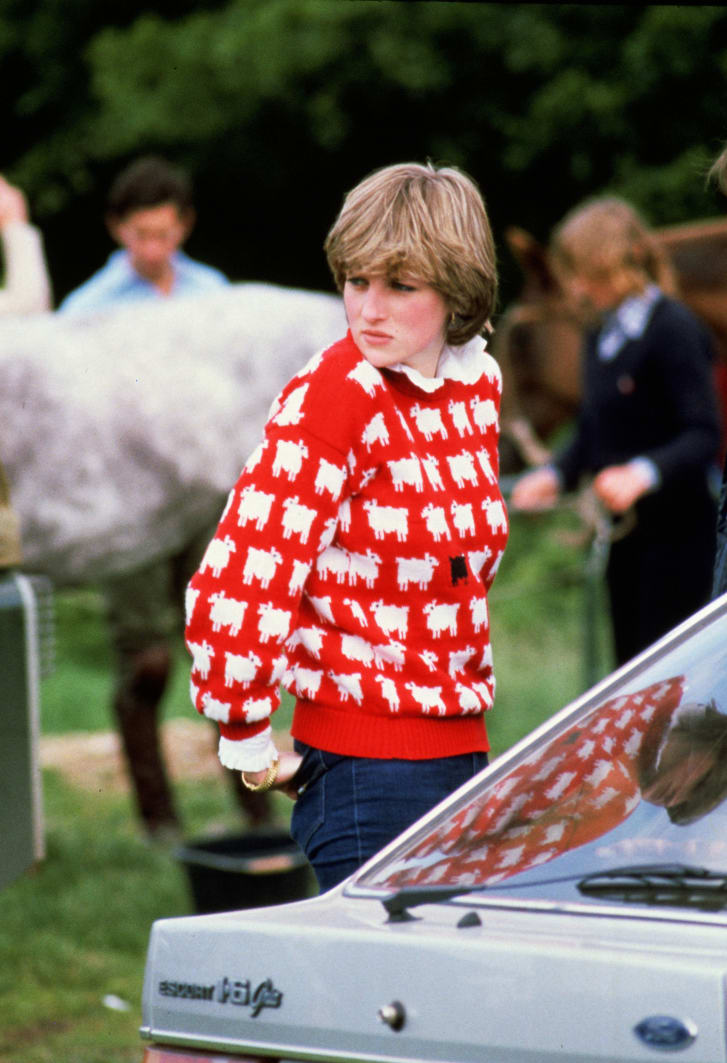 This red knit sweater, originally created by Warm and Wonderful and worn by Princess Diana in 1980, was recently re-released by the brand in a collaboration with Rowing Blazers. It soon went viral, and promptly sold out.