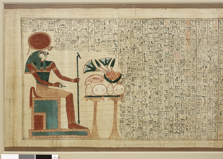 The richly illustrated Book of the Dead, a papyrus scroll more than 3,000 years old, is more than 4 meters (13 feet) long.