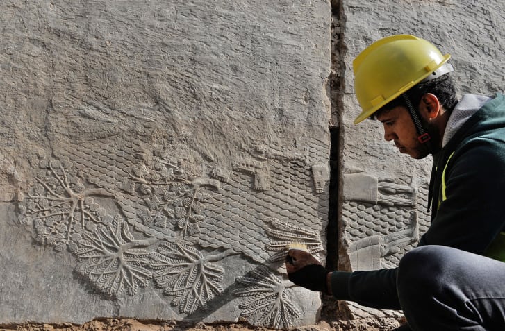 Archaeologists were "awestruck" by the carvings in Nineveh.
