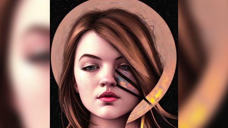 CNN's Zoe Sottile generated this image by submitting selfies to Lensa's "Magic Avatars" function.