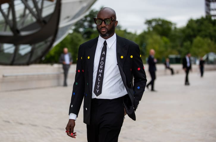 Virgil Abloh at a Louis Vuitton event in 2021 in Paris.