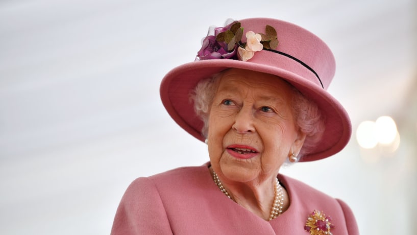 The Queen during a visit to the Defense Science and Technology Laboratory near Salisbury, UK.