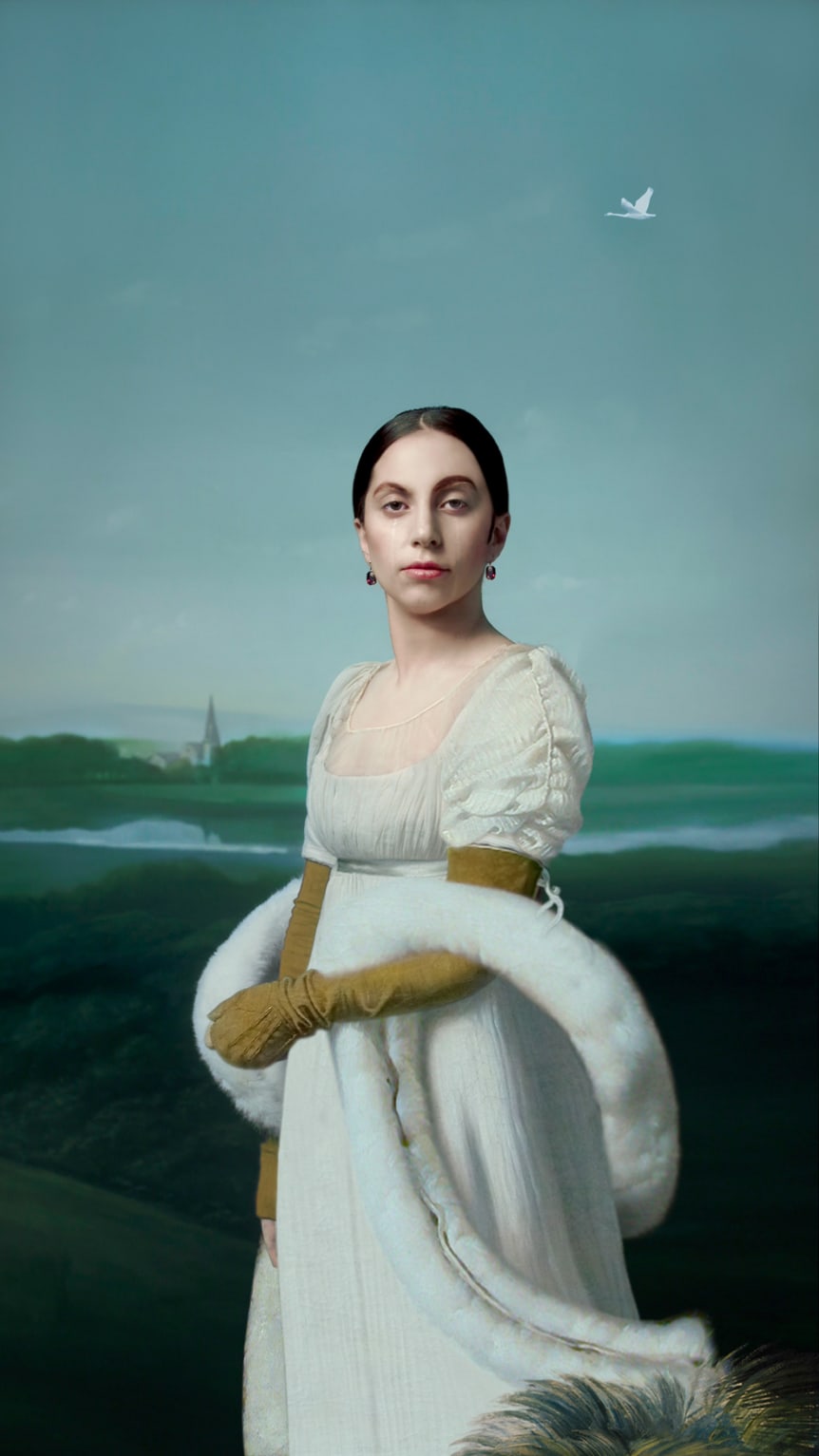 Премьера этого портрета Леди Гаги состоялась в Лувре в Париже в 2013 году.