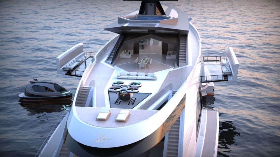 Saturnia-superyacht-concept --- top-exterior --- Lazzarini-design-studio