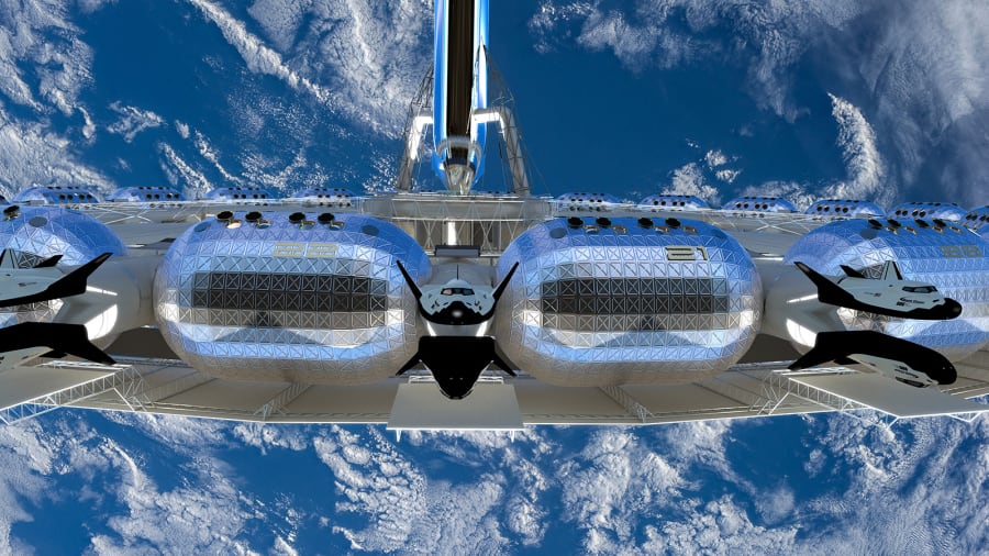 11 Orbital Assembly Space Hotel