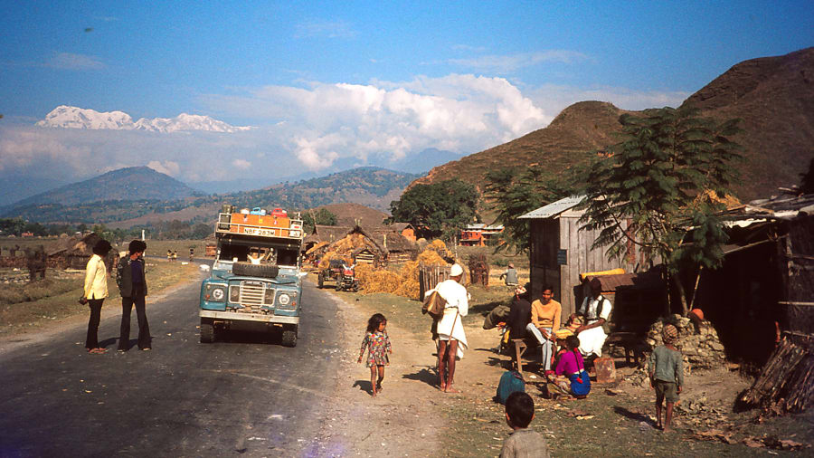 05 drive across world land rover 1970s nepal