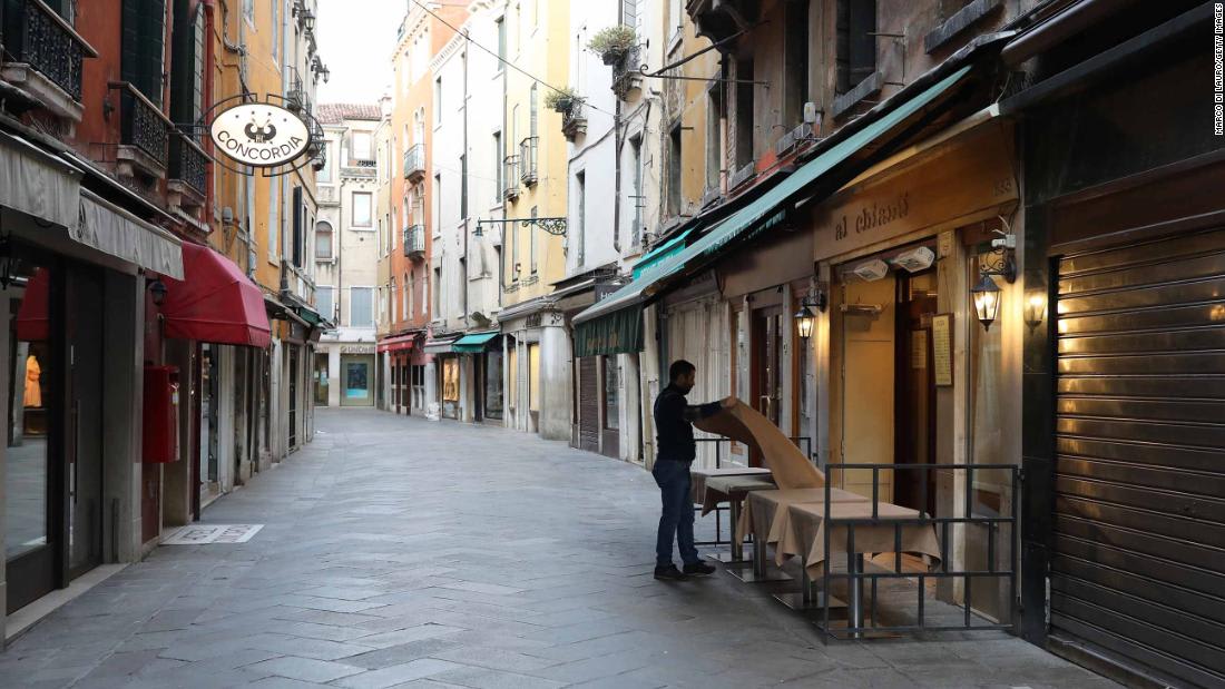 Cities deserted, families separated and social life on hold in Italy's first day of lockdown