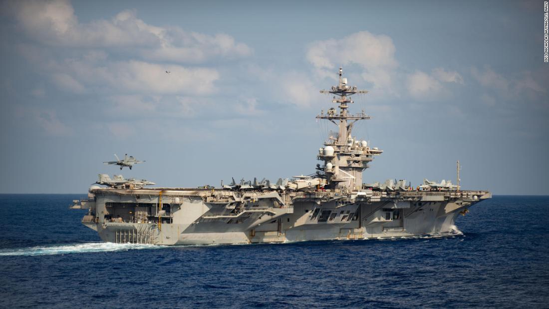 Coronavirus stricken aircraft carrier simulates being at sea in preparation for returning to operations