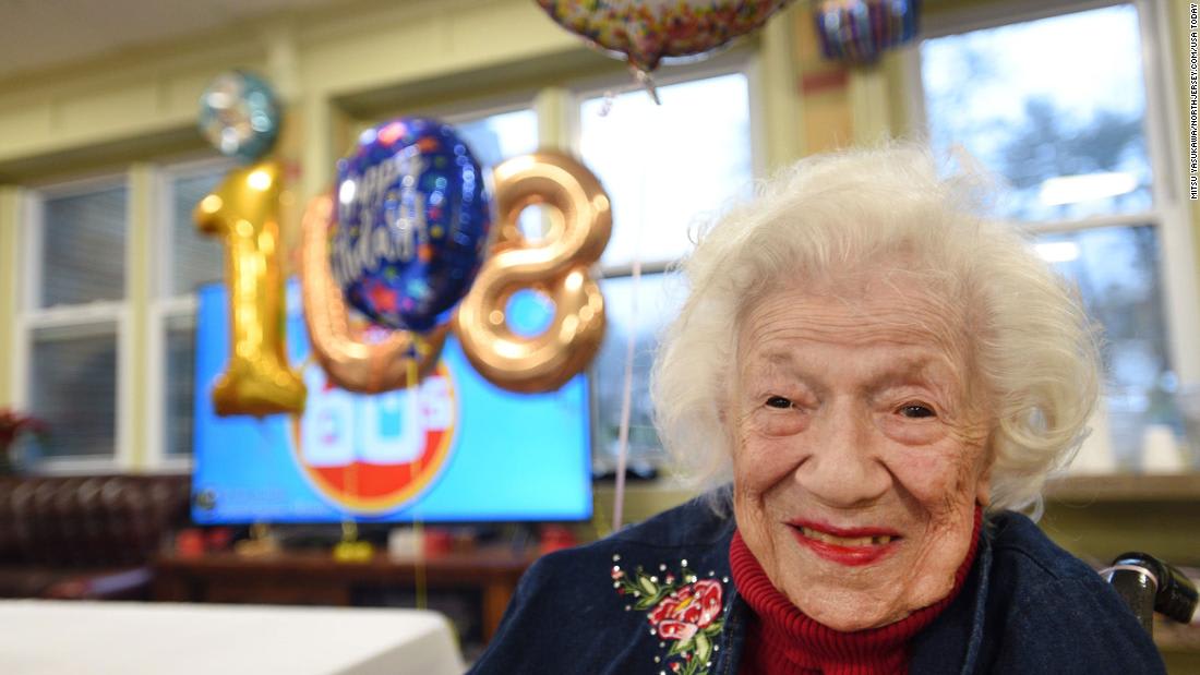 A 108-year-old New Jersey woman recovers from Covid-19