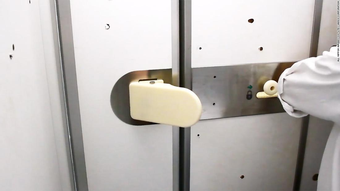 Japanese airline testing hands-free bathroom doors