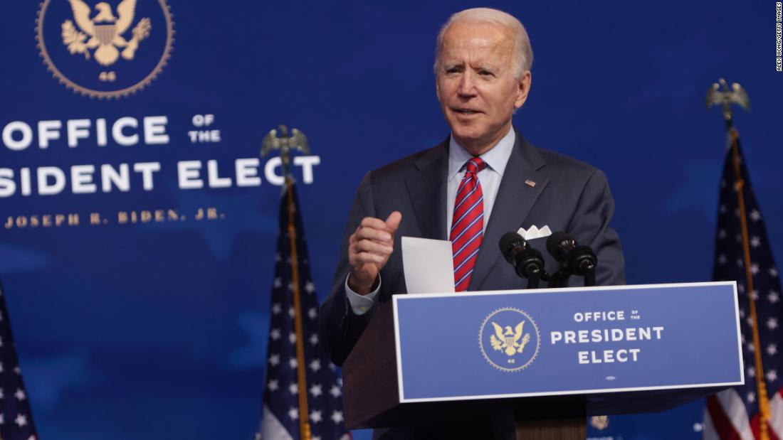 Biden details plan to combat coronavirus pandemic in first 100 days